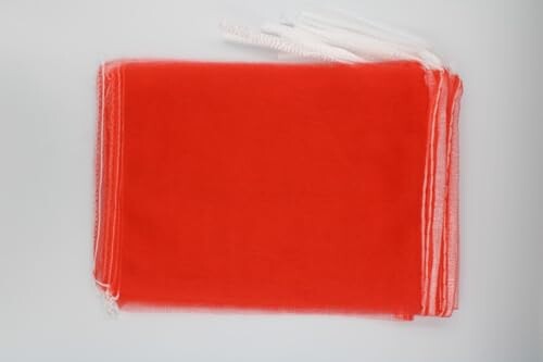 収穫ネット 規格5kg 10枚入 口しぼり用テープ付 30x45cm
