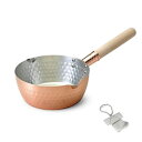 J-kitchens 片手鍋 銅製 雪平 鍋 18cm ガス火 専用 日本製 オリジナルタグ付