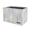スタイルデコール(STYLE Decor) ファブリックボックス Mサイズ (25cm×38cm×25cm) リーフスケッチ リーフ グレー シンプル おしゃれ...