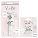 Gillette Venus ジレットヴ ィーナス VIOヘア&スキン 女性用 カミソリ 本体(替刃1個付)+替刃3個付き (替刃4個入)