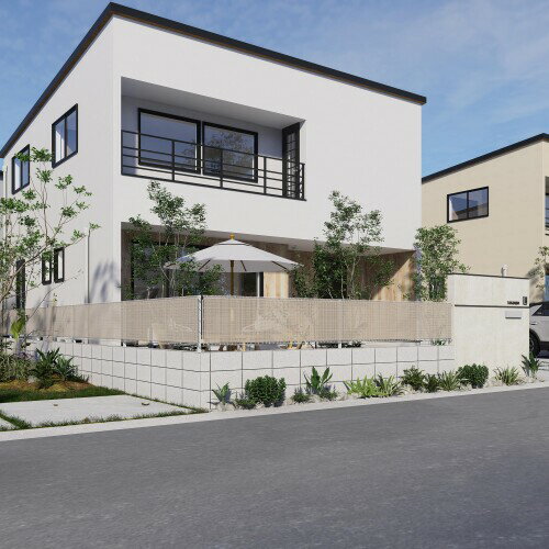 タカショー フェンス目隠し メッシュフェンス 目かくしシェード 4×0.5m グレー 屋外 プライバシー対策 ポリエチレン製 UNI-45GY