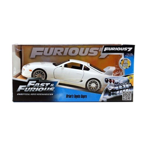 Jada 1/24 Scale Diecast 97375 - Brian's Toyota Supra - Fast &Furious - White