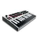 Akai Professional(アカイプロ) Akai Pro MIDIキーボード 25鍵USB ベロシティ対応8パッド音楽制作ソフト MPK mini mk3 白