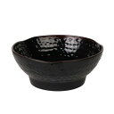 Thunder Group 渕波丸盛鉢 直径20.2cm 高さ8cm 丸深皿 メラミン食器 割れにくい 食洗機対応 業務用 天目 3708TM