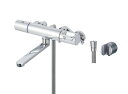 LIXIL (リクシル) INAX サーモスタット付バス水栓 RBF-910NA (メッキハンドル・シャワーヘッドなし) 寒冷地用 浴室 シャワー 混合