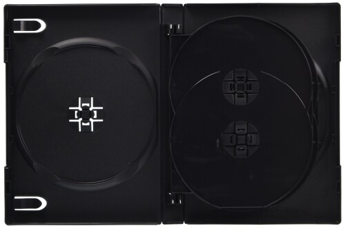 コムコム COMCOM22mm厚DVDトールケース 6枚収納 黒 17個KR-DVDT6BK-17