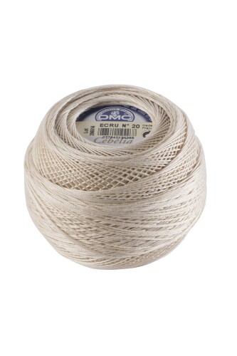 DMC セベリア レース糸 太さ 20番 長さ410m #ECRU ベージュ系 DMC167-20 mannishboy-24496796 マニッシュボーイ パッケージ画像