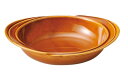 三陶(Santo) 萬古焼 オーブン対応 グラタン皿 オーバルボウル S アメ 直径約19.5cm 食器 陶器 電子レンジ対応 日本製 16083