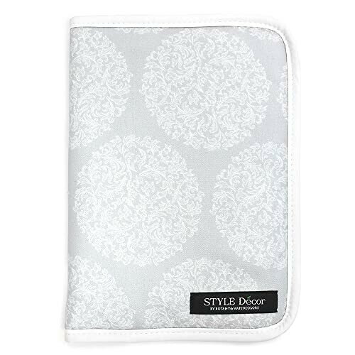 スタイルデコール(STYLE Decor) 母子手帳ケース マルチケース 人気 ファスナー 通帳 お薬手帳 グレー 小花柄 W0104100