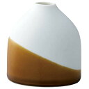 aito製作所 「 リオタ Liota 」 一輪挿し 花瓶 楕円 高さ約8cm ブラウン 美濃焼 日本製