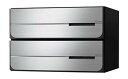 ナスタ(NASTA) ポスト D-ALL (ディーオール) KS-MB4402PU-2LK-S 前入後出 防滴タイプ ステンレスヘアーライン 本体: 奥行30....