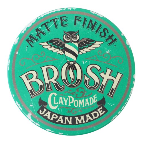 乐天商城 - BROSH mini CLAY POMADE 40グラム 艶無し ハードホールド