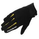 コミネ(KOMINE) バイク用 グローブ GK-1683 ライドメッシュグローブ アレシア Black Yellow M(2)