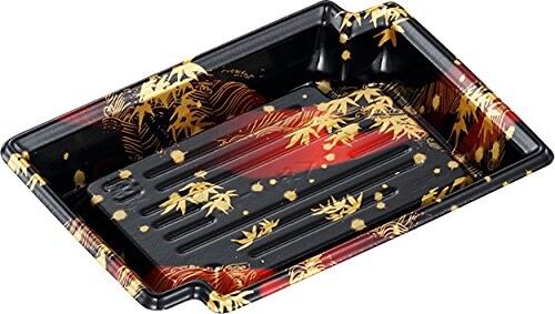 中央化学 日本製 使い捨て容器 CFかく鉢 17-12 竹霞R-BK 身 50枚入
