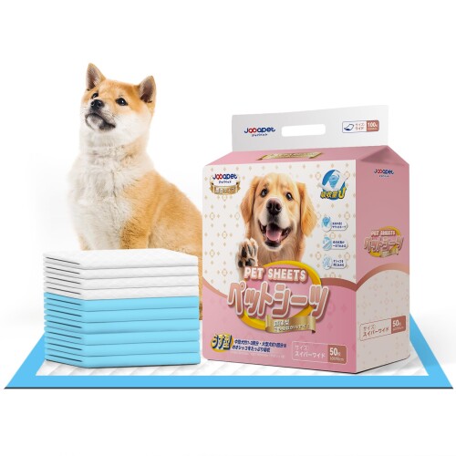 Japapet ペットシーツ 薄型 スーパーワイドサイズ 60×90cm 50枚入り 使い捨てタイプ