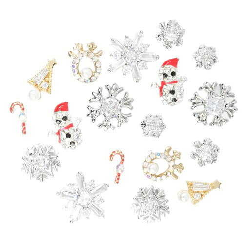 SONAILOUTLET ネイルパーツ 雪の結晶シルバーセット 冬 クリスマス ラインストーン クリスタル 18点セット ・【デザイン】様々な形の雪の結晶とクリスマスパーツを詰め合わせた冬にピッタリのセットです。 ・【色】シルバー ・【高品質な素材】18金メッキ加工を施し劣化しづらく、AAA品質のジルコニアを使用しているため輝きが続きます。 ・【使いやすい】カラージェルを塗りネイルパーツを接着するだけでおしゃれなネイルアートが完成するので初心者でも簡単です。 商品コード20081729388商品名SONAILOUTLET ネイルパーツ 雪の結晶シルバーセット 冬 クリスマス ラインストーン クリスタル 18点セット型番AMZ00046カラーシルバー※他モールでも併売しているため、タイミングによって在庫切れの可能性がございます。その際は、別途ご連絡させていただきます。※他モールでも併売しているため、タイミングによって在庫切れの可能性がございます。その際は、別途ご連絡させていただきます。