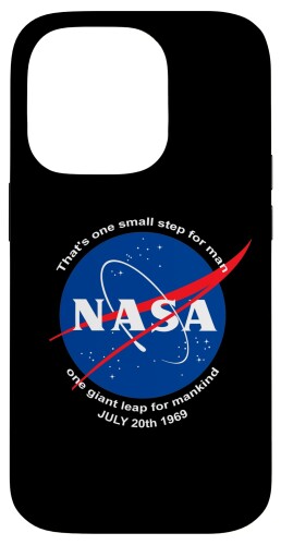 NASA パッチワンスモールステップムーンランディング スマホケース iPhone 14 Pro 用