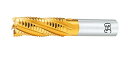 オーエスジー TiNコートハイスタフニックゴールドエンドミルミディアム形 外径37mm 全長160mm 刃長80mm シャンク径32mm TFGN 37(886...