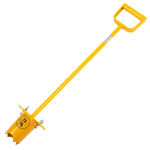 力丸 植苗土堀器 75mm ポット苗の移植に 植え替え 簡単土掘り 穴あけ 時短 立ったまま使える かんたん ..