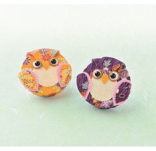 其它 - タカギ繊維 Panami ビンのふたで作るエコ手芸キット 福ろうマグネット (黄・紫) JTC-4 綿付き 1キットで2ヶ作れます。