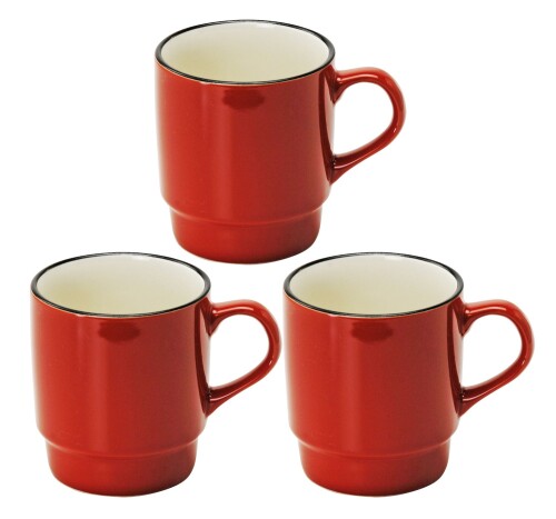 美濃焼 「 スタッキングできる 」 マグカップ コップ 赤色 レッド 3個セット 口径8.2×高さ9.3cm 陶器 電子レンジ 食洗機対応 日本製 143169(3) サイズ:約幅11.3×奥行き8.2×高さ9.3cm 素材:陶器 生産国:日本 美濃焼の和食器 日常使いはもちろん業務用、プロユースにもお薦め 商品コード20076205399商品名美濃焼 「 スタッキングできる 」 マグカップ コップ 赤色 レッド 3個セット 口径8.2&times;高さ9.3cm 陶器 電子レンジ 食洗機対応 日本製 143169(3)型番143169(3)サイズレッドカラーレッド※他モールでも併売しているため、タイミングによって在庫切れの可能性がございます。その際は、別途ご連絡させていただきます。※他モールでも併売しているため、タイミングによって在庫切れの可能性がございます。その際は、別途ご連絡させていただきます。