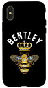 iPhone X/XS Bentley 名前 Bentley 誕生日 ギフト 女王 王冠 蜂 ベントレー スマホケース