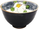 波佐見焼 粉引内椿 飯碗 グレー