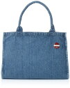 (エフスタイル) トートバッグ 国旗缶バッジ付 デニムトートバッグ F-SD010558-096