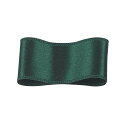 RibbonBon シルクシングルサテンリボン #034 ダークグリーン 18mm幅 巻(30m) 9サイズ50色展開