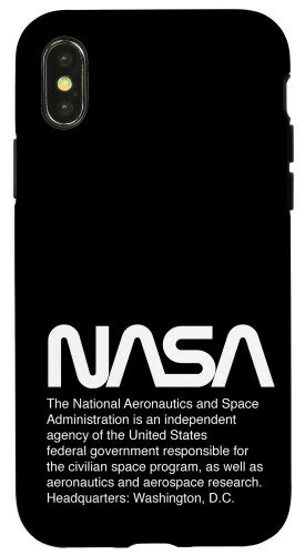 NASA ワーム - NASA 法的説明テキスト NASA スマホケース iPhone X/XS 用
