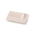 美濃焼 miyama 深山 皿 プレート 仕切り パレット皿 S 13×9cm 電子レンジ 食洗機対応 「 isola イゾラ 」 桃釉 ピンク 日本製 59-075-122