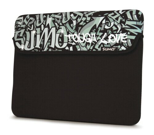 モバイルエッジ Sumo - Graffiti Sleeve - 14.1インチ/15インチ Mac - ブラック ME-SUMO77151M