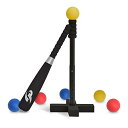 GP (ジーピー) 野球 バッティングセット キッズ バット+ティー+ボール付 高さ調整可 35〜50cm