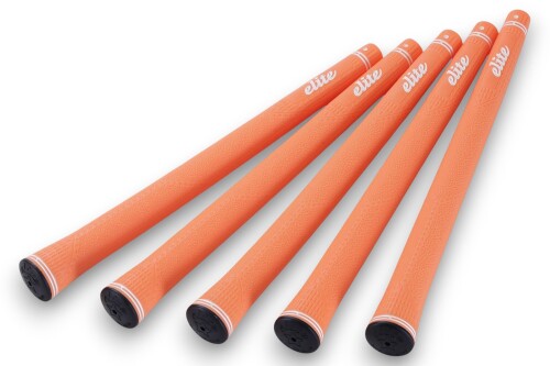 エリートグリップ (elitegrips) ゴルフ用グリップ コンペティションシリーズ CX50 ワイルドオレンジ バックライン無 M58/M60/M62 47.0g±1g 長さ265mm　5本セット