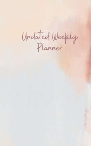 Undated Weekly Planner