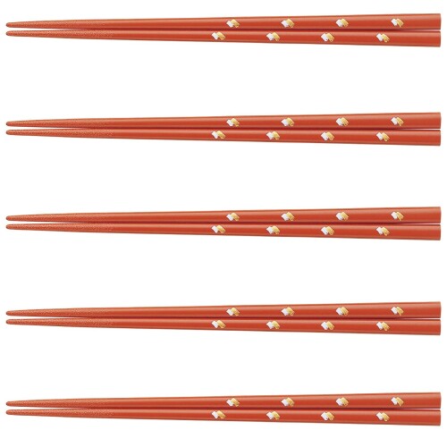 J-kitchens 箸 セット 5膳 木製 Dinner Standard 流れ星R 20.5cm 日本製