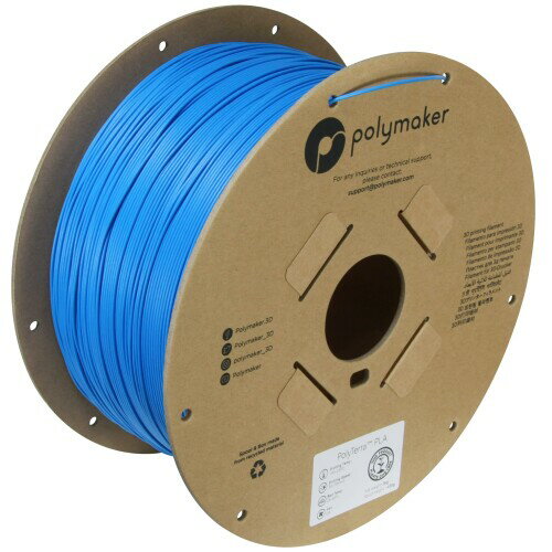 ポリメーカ Polymaker 3Dプリンタ―用フィラメント PolyTerra PLA 1.75mm径 3000g大容量 Sapphire Blue