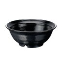マルケイ(MARUKEI) 麺鉢 直径20.5cm 1300ml 黒 日本製 割れにくい 食洗機対応 スタッキング可能 『たくみ庵』 A88 B