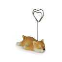 ウービア 柴犬 メモホルダー 7×4×11cm 人形 フィギュア 置き物 アニマル 動物 ガーデン 装飾 犬 イヌ H23216