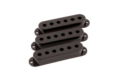 Fender パーツ Pickup Covers, Stratocaster(R) Black