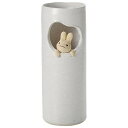 丸伊製陶 信楽焼 へちもん 花瓶 フラワーベース 大きい 縦長 白 窓うさぎ 陶器 MR-1-2508