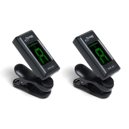 S.Yairi エスヤイリ クリップチューナー クロマチックタイプ Chromatic Clip Tuner 角度調整可能 SYC-01 x2個セット (動作確認用電池付属) 【シンプル操作で簡単チューニング】SYC01は、ギター・ベース・ヴァイオリン・ウクレレなど幅広い楽器に対応するクロマチックチューナーです。音の振動を感知するピエゾタイプなので、スタジオやライブハウスなど他の音がある環境でも正確なチューニングが可能。脱着が容易なクリップ式。レッドからグリーンへ変化する液晶画面は、暗いステージ上でも視認性抜群です。 【クリップで簡単に取り付け可能】脱着が容易なクリップタイプのチューナーなので、気軽に取り付け・取り外しいただけます。ギターのヘッド部分やバイオリンの駒など、音の振動が伝わりやすい場所にしっかりと挟んでください。 【複雑な設定が不要なシンプル仕様】スイッチは電源ON/OFFスイッチのみのシンプル仕様。どなたでも簡単にご使用いただけます。電源スイッチで電源をオンにし、液晶パネルが緑色に点灯した後、赤色に変わったらチューニングが可能な状態です。 【液晶画面を確認しながらチューニング】合わせたいキーが液晶パネルに表示された状態(上記画像例の場合「E」)で、メーターが中央「0」位置になるように楽器のチューニングを行ってください。メーターが中央「0」位置になると液晶は赤色から緑色に変わります。 メーカー側の意匠変更により、予告なく外観上のデザイン・カラー・仕様等が変わる場合がございます。 シンプル操作で簡単チューニング SYC01は、ギター ■ベース ■ヴァイオリン ■ウクレレなど幅広い楽器に対応するクロマチックチューナーです。 音の振動を感知するピエゾタイプなので、スタジオやライブハウスなど他の音がある環境でも正確なチューニングが可能。 脱着が容易なクリップ式。レッドからグリーンへ変化する液晶画面は、暗いステージ上でも視認性抜群です。 チューナーモード:Auto (クロマチック) キャリブレーション:440Hz(固定) バッテリー:CR2032 ×1 サイズ:60 × 30 × 45 (mm) クリップで簡単に取り付け可能 脱着が容易なクリップタイプのチューナーなので、気軽に取り付け ■取り外しいただけます。 ギターのヘッド部分やバイオリンの駒など、音の振動が伝わりやすい場所にしっかりと挟んでください。 複雑な設定が不要なシンプル仕様 スイッチは電源ON/OFFスイッチのみのシンプル仕様。どなたでも簡単にご使用いただけます。 電源スイッチで電源をオンにし、液晶パネルが緑色に点灯した後、赤色に変わったらチューニングが可能な状態です。 コイン型電池で駆動 SYC-01は、CR2032(リチウム)コイン型電池で駆動。動作確認用電池が付属します。 液晶画面を確認しながらチューニング 合わせたいキーが液晶パネルに表示された状態(上記画像例の場合「E」)で、メーターが中央「0」位置になるように楽器のチューニングを行ってください。 メーターが中央「0」位置になると液晶は赤色から緑色に変わります。 メーカー側の意匠変更により、予告なく外観上のデザイン ■カラー ■仕様等が変わる場合がございます。 商品コード20081781442商品名S.Yairi エスヤイリ クリップチューナー クロマチックタイプ Chromatic Clip Tuner 角度調整可能 SYC-01 x2個セット (動作確認用電池付属)型番SYC-01 x2SETサイズ2個セット※他モールでも併売しているため、タイミングによって在庫切れの可能性がございます。その際は、別途ご連絡させていただきます。※他モールでも併売しているため、タイミングによって在庫切れの可能性がございます。その際は、別途ご連絡させていただきます。