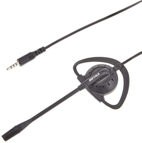 バッファロー BUFFALO 片耳イヤフック式ヘッドセット 4極 BSHSECM105BK バッファロー BUFFALO 片耳イヤフック式ヘッドセット 4極 BSHSECM105BK