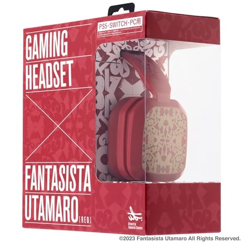GAMING HEADSET × FANTASISTA UTAMARO RED - PS5 Switch