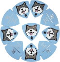 Daiking黒柴犬柄ピックトライアングル1.0mm硬質塩ビ製10枚セット日本製