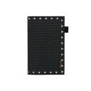 アムツムグ ブックカバー 新書 畳 ドット ブラック A02-25-00106