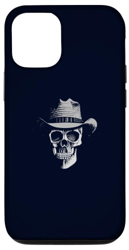 iPhone 15 Pro Texas Skull Cowboy Minimalist Western Graphic スマホケース
