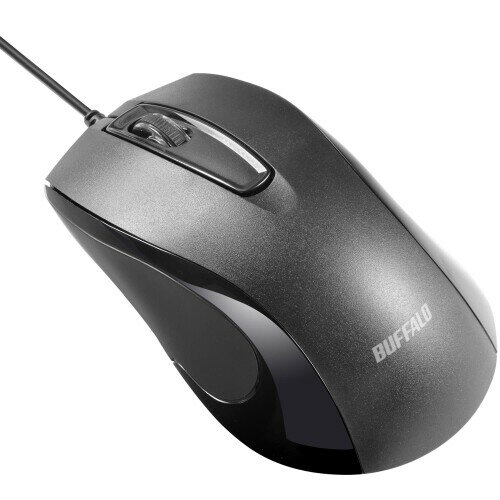 バッファロー 3ボタン 有線 BlueLED 高耐久 抗菌 マウス ブラック BSMBU115BK バッファロー 3ボタン 有線 BlueLED 高耐久 抗菌 マウス ブラック BSMBU115BK