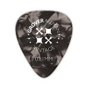 Grover Allman Vintage Celluloid, Grey, 0.81mm 10枚