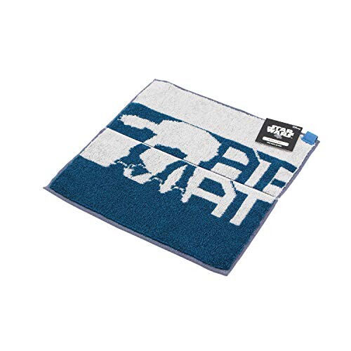 タオル美術館(Towel Museum) WARP ワープ 『SATR WARS』 『スター・ウォーズ』 「AT-ATウォーカー」 タオルハンカチ ブルー ハイドロ銀チタン加工 抗菌 防臭 25-3890080 約25cm×25cm